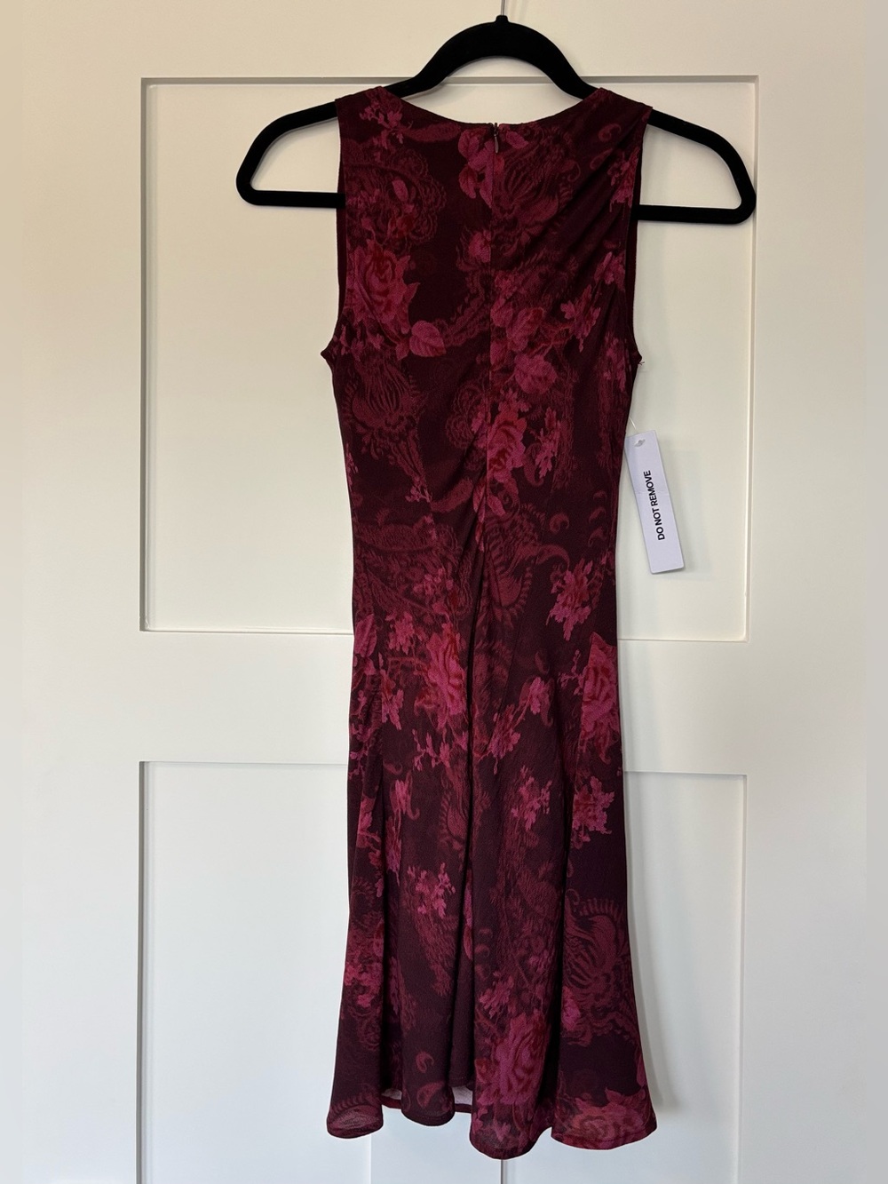 NWT Princess Polly Vivre Mini Dress Burgundy Paisley Floral Women’s Size US 2 - Picture 7 of 11